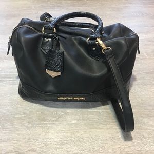 Christian Siriano black purse